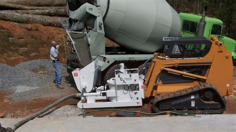 skid steer concrete pump rental